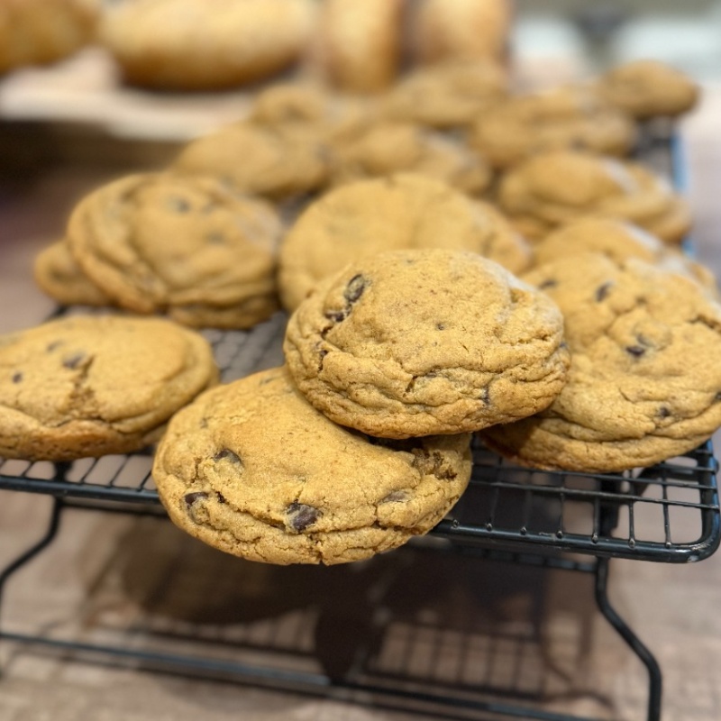Organic Sourdough Chocolate Chip Cookies