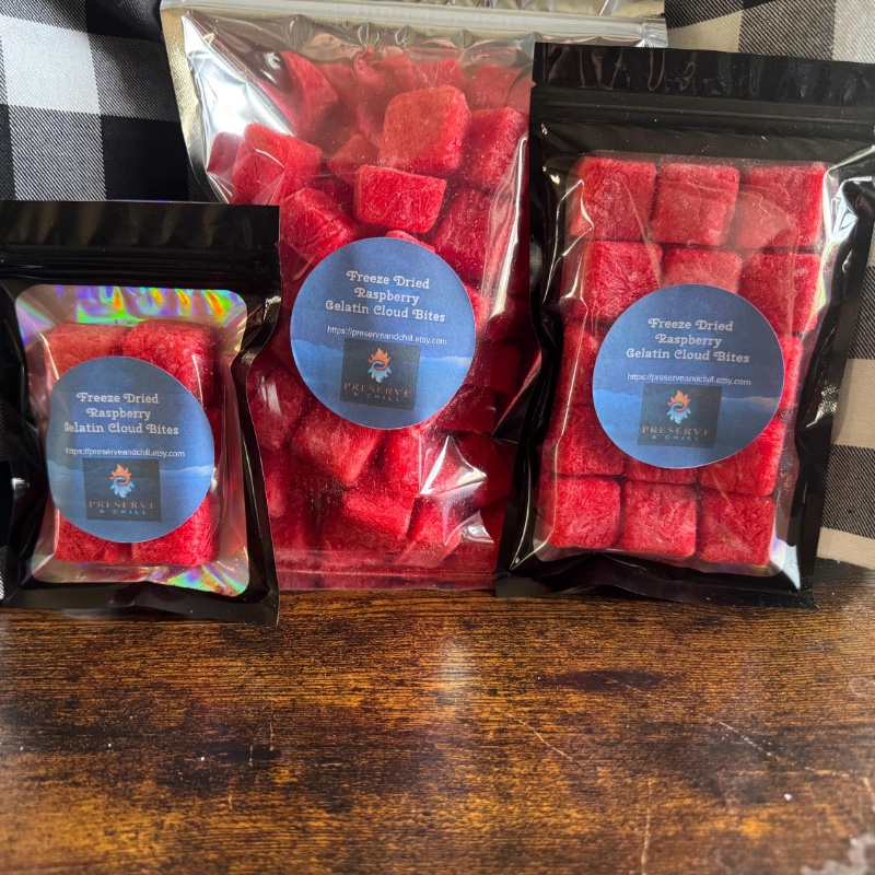 Photo of Raspberry Gelatin Cloud Bites
