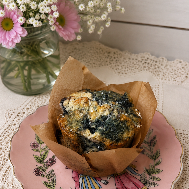 Wild blueberry Crumble Sourdough Muffin