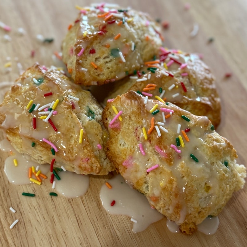 Birthday Cake Scones