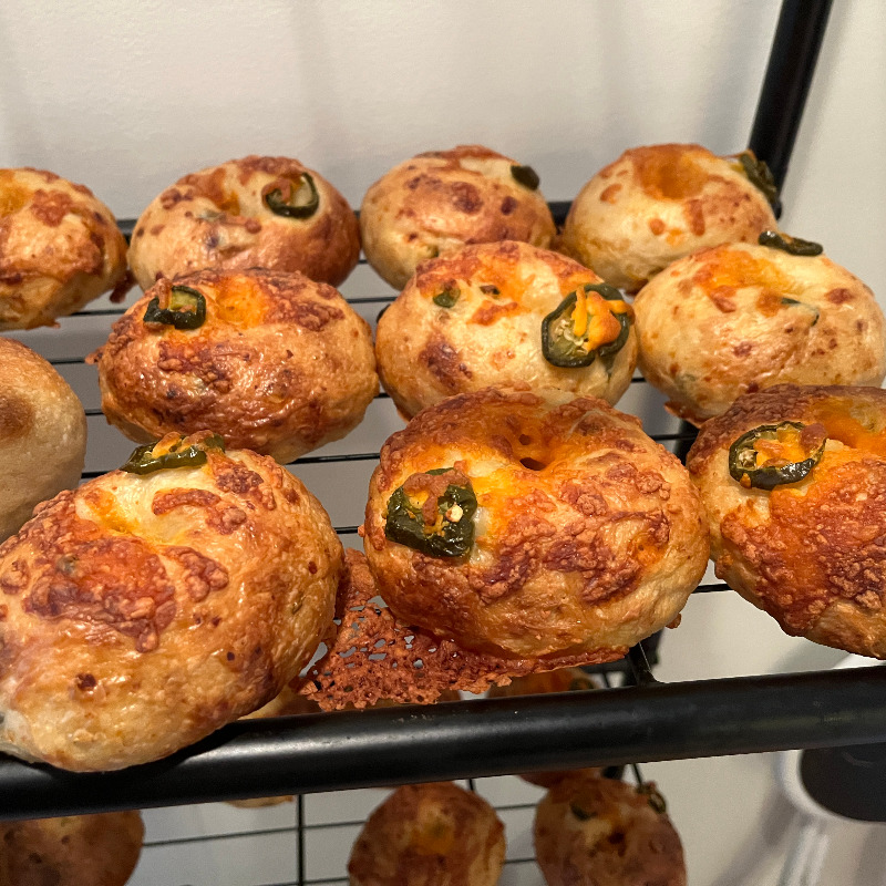 Photo of Sourdough Bagels - Cheddar Jalapeno - pack of 6