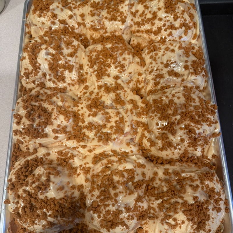 Photo of Biscoff Sourdough Cinnamon Rolls