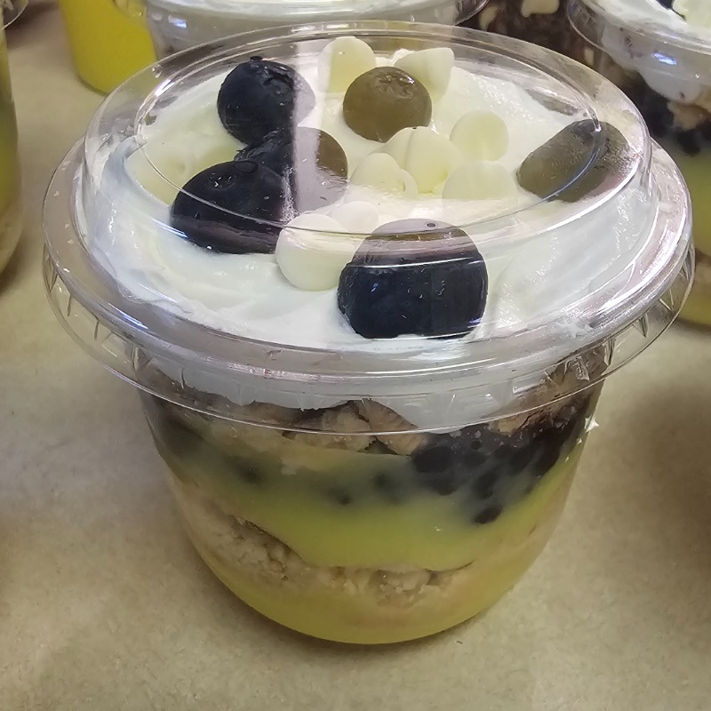 Blueberry Lemon Pudding Cup