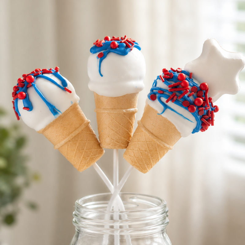 Icecream Cone Cake Pops