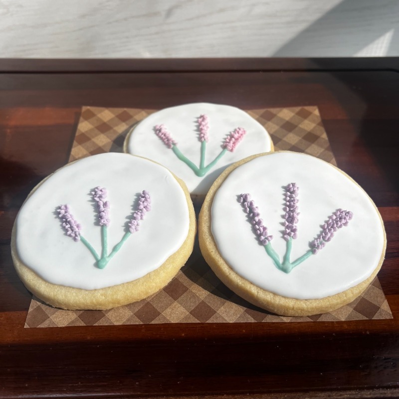 Large Sugar Cookies on parchment paper