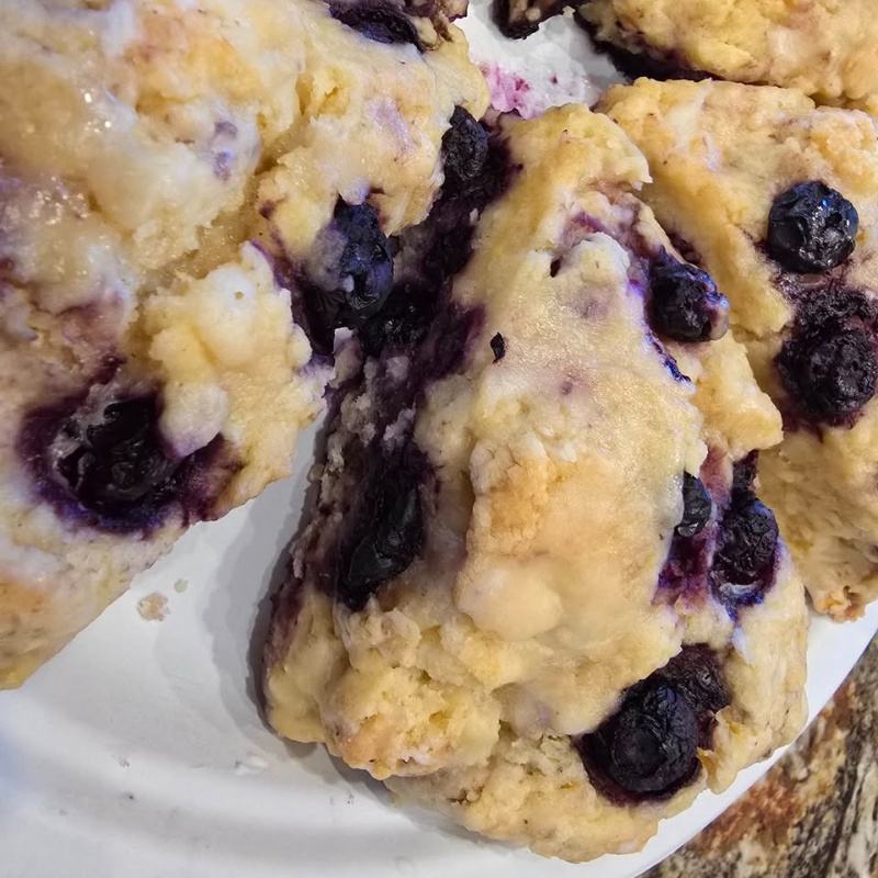 Photo of Scones - Lemon Blueberry with a delightful Lemon glaze