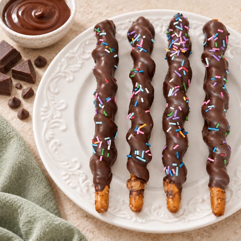 Photo of Custom Dipped Pretzels with Caramel