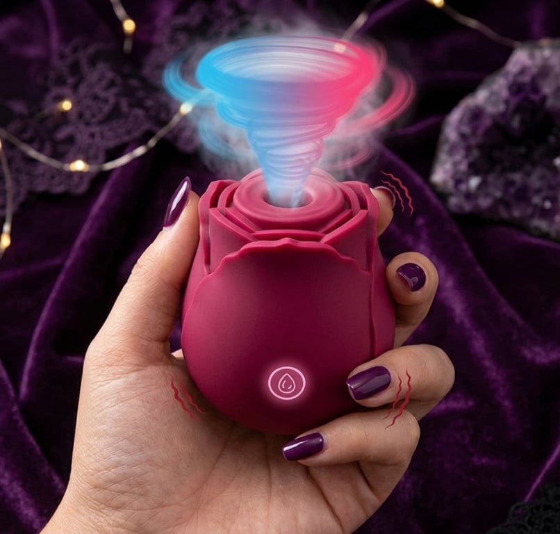 Vibrador Rosa Sugadora Brinquedo p/ Adulto