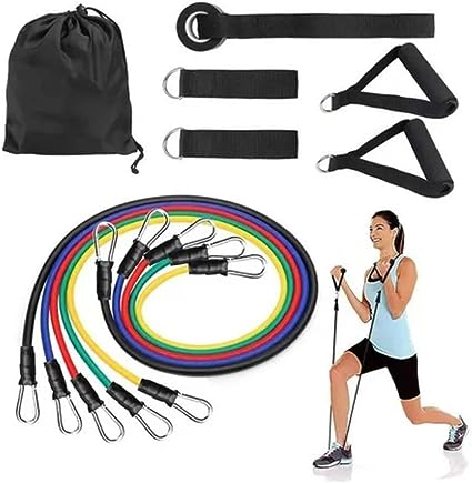 11 Peças Elástico Extensor Exercicio Funcional.