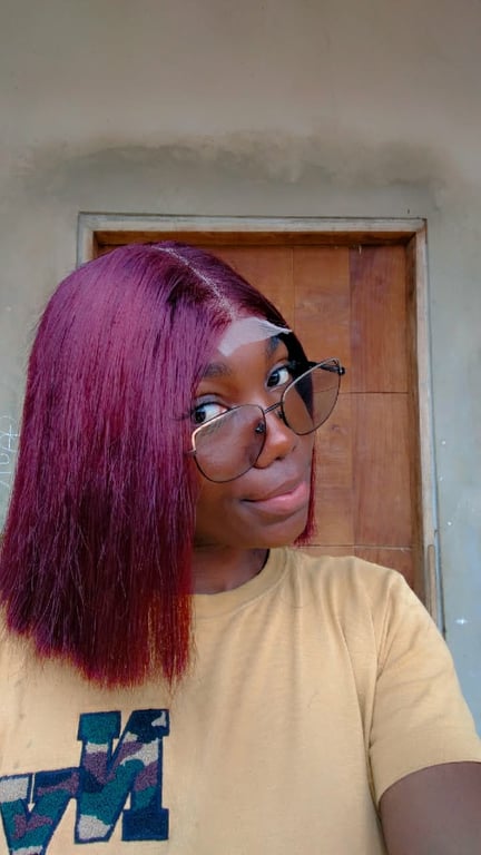 Peruca Lace Front Lisa Chanel – Cor Vinho Bordô