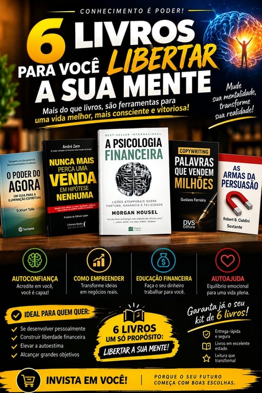 6 Livros Para Você Libertar a Sua Mente!