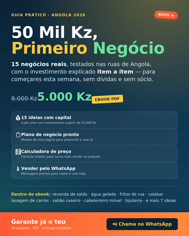 50 Mil Kz, Primeiro Negócio 