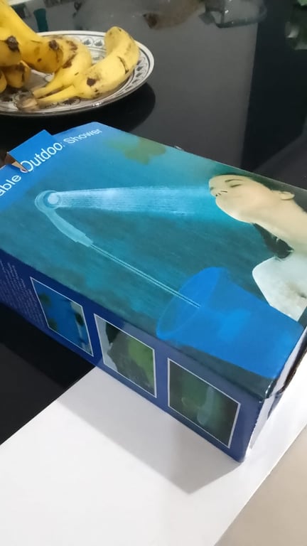 Chuveiro portátil caseiro 