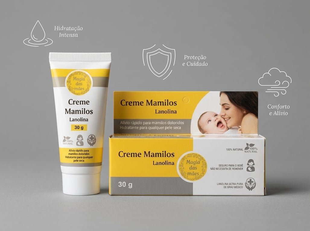 Magia das Mães — Creme de Lanolina para Mamilos 30 g