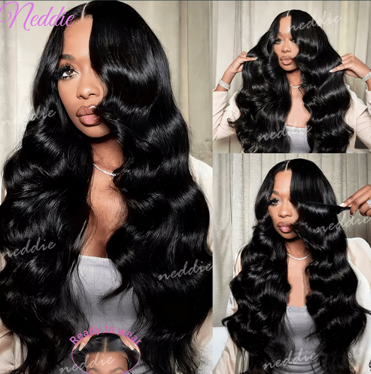 Onda do corpo perucas sem cola peruca de cabelo humano 28 polegadas