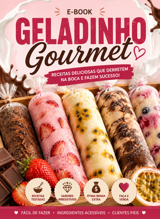 Aprenda fazer geladinhos brasileiros. 