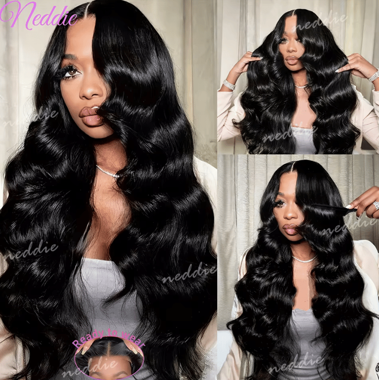 peruca Cabelo Humano Body Wave Sem Cola – Lace 5x5 / 4x4 Pronta para Uso 25 polegadas