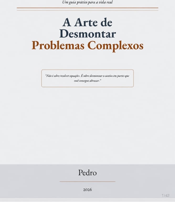 A arte de desmontar problemas complexos