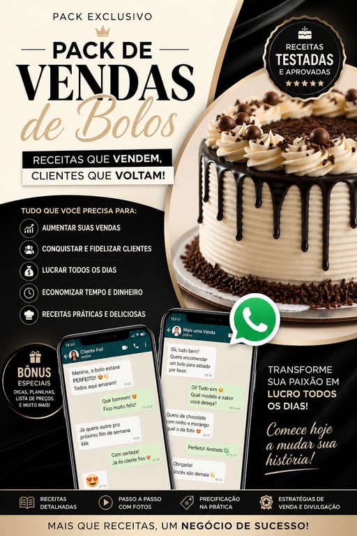 Pack vendas de bolos