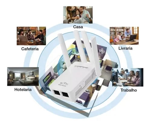 REPETIDOR DE SINAL COM 4 ANTENAS