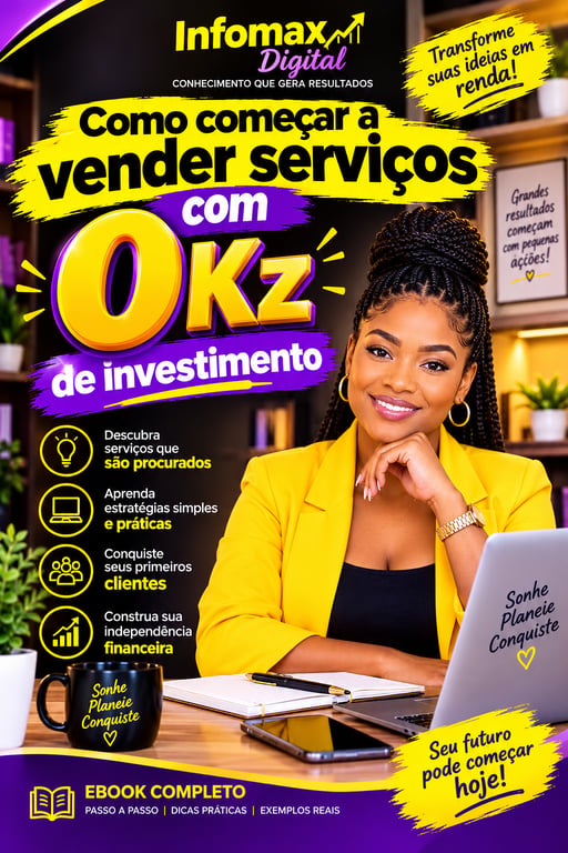 Como começar a vender serviços com 0 Kz de investimento 