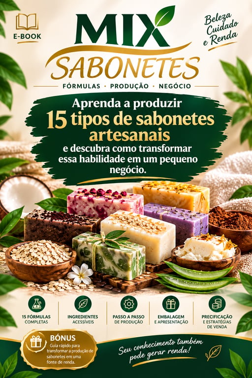 APRENDA A FAZER SABONETES ARTESANAIS E COMECE A VENDER