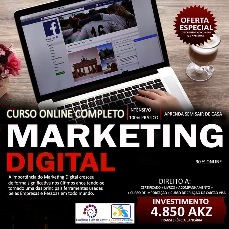 PACOTE COMPLETO DE CURSO DE MARKETING DIGITAL