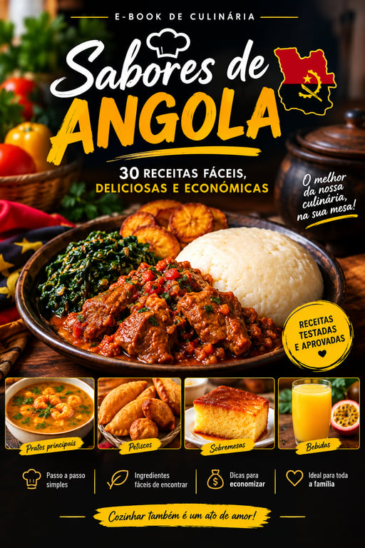Sabores de Angola: 30 Receitas Fáceis, Deliciosas e Económicas 