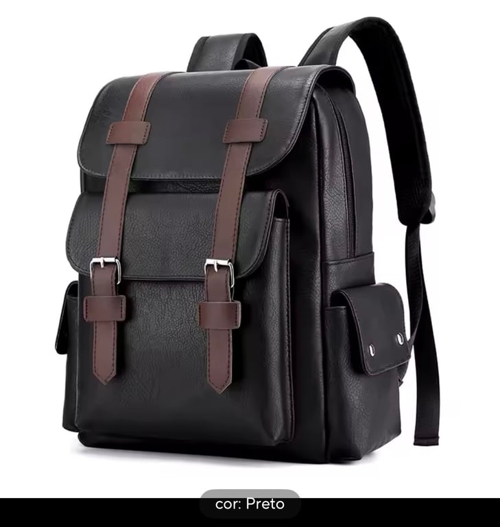 Mochila Quiet Luxury de couro do plutônio bagpack