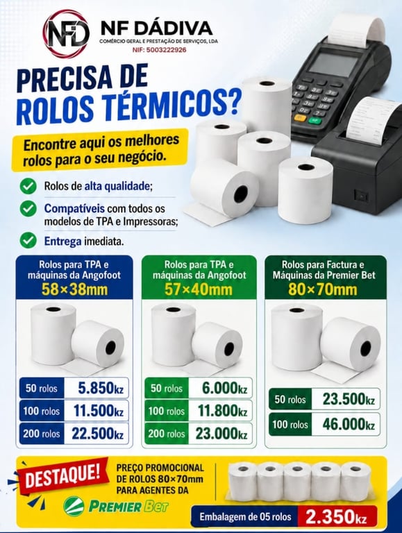 NF Dádiva Comércio Geral e Prestação de Serviços, Lda 