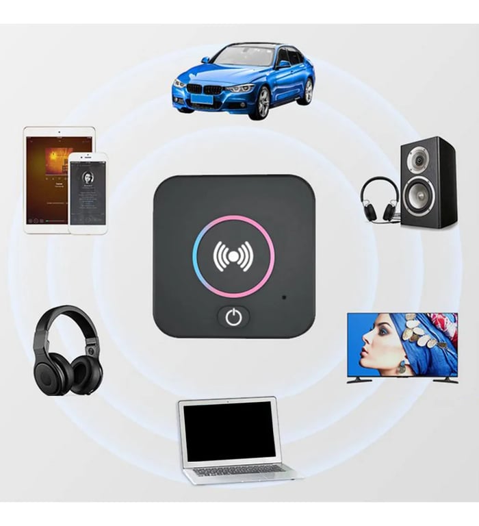 Adaptador receptor de áudio sem fio Bluetooth 5.3