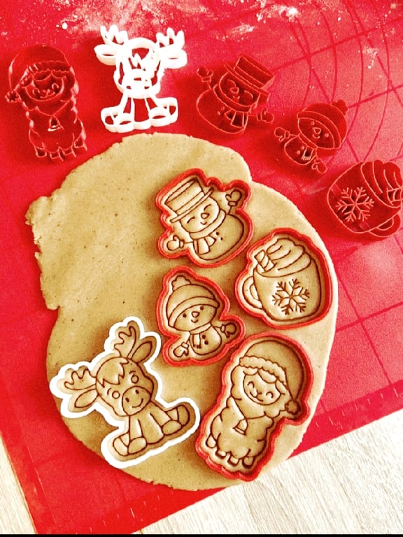 Cortador e Carimbo de Biscoitos  para o Natal 