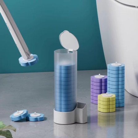 Escova de vaso sanitário descartável com cabeça de urso, escova de vaso sanitário descartável para limpeza de banheiro e casa