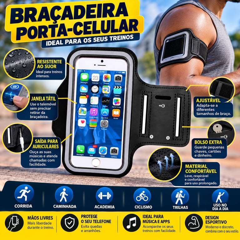 Braçadeira desportiva 