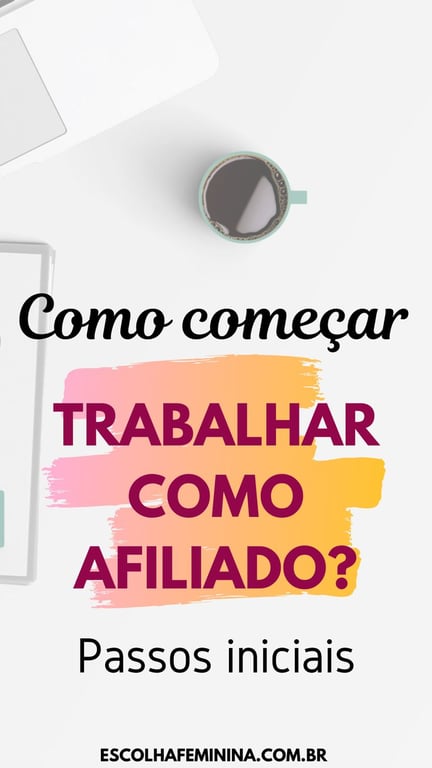 Cono começar a trabalhar como afiliado