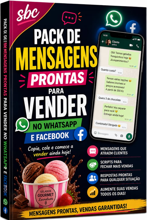 PACK DE MENSAGENS PRONTAS PARA VENDER 💬 WHATSAPP + FACEBOOK