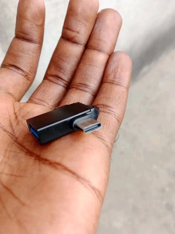 Adaptador OTG 2em 1, tipo c e micro usb