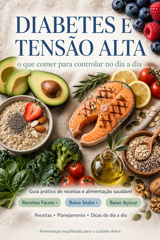 Diabetes e Tensão arterial, o que comer para controlar no dia a dia 