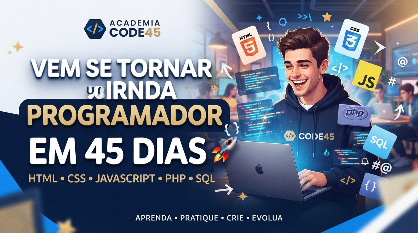 Como Ser um Bom Programador Web em 45 Dias