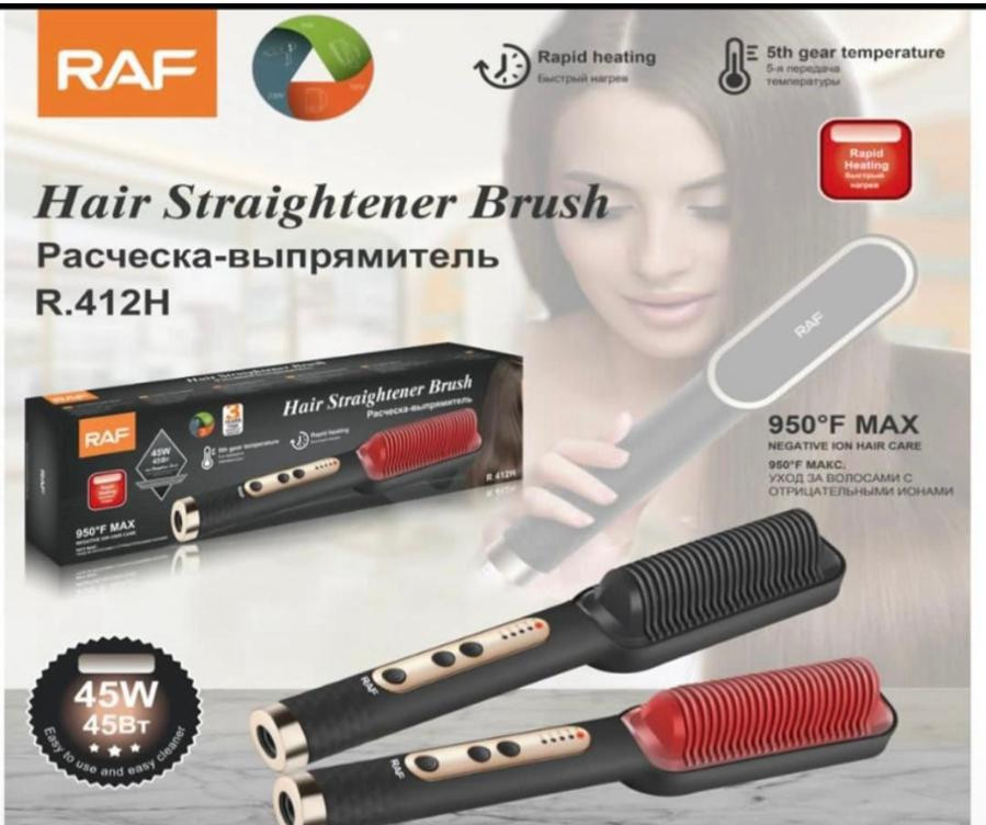 Escova alisadora de cabelo profissional Max Heating