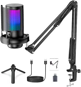 MICROFONE RGB PARA PODCAST