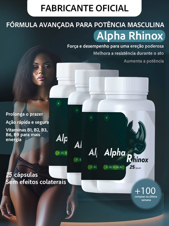 4 FRASCOS DE ALPHA RHINOX