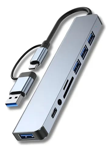 Adaptador HUB 8 em 1 