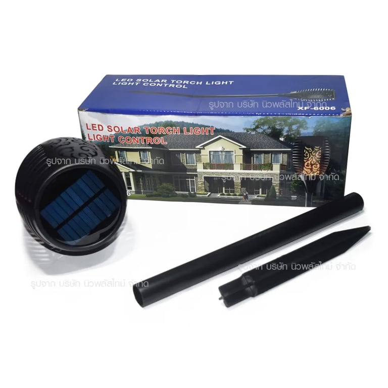 Luz solar de chama LED grande