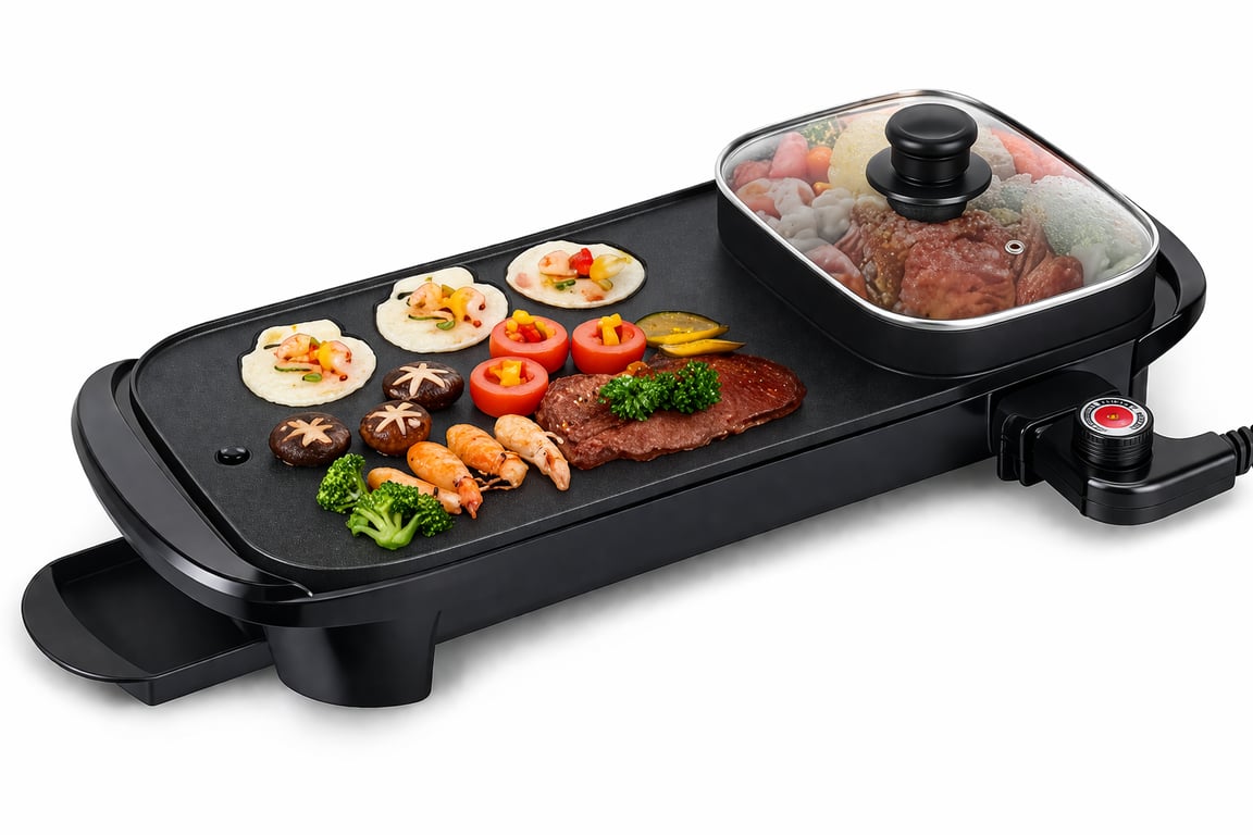 Assadeira elétrica Sokany 1350W SK-2208 2 EM 1