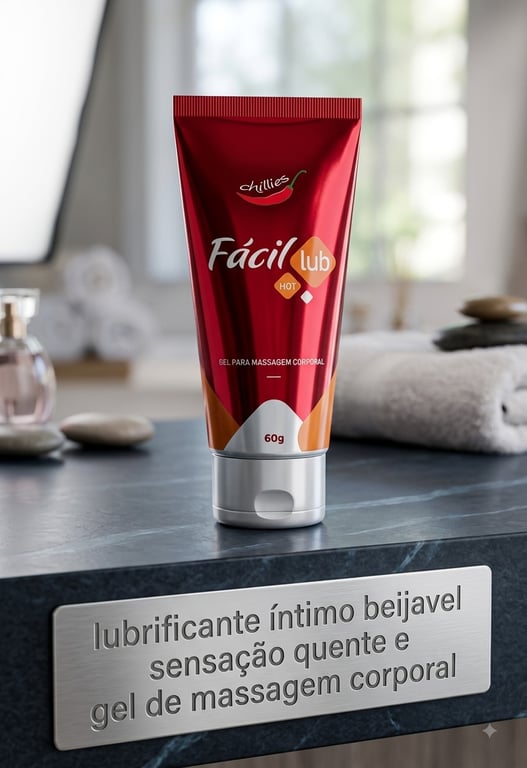 Lubricante íntimo beijavel sensação quente 