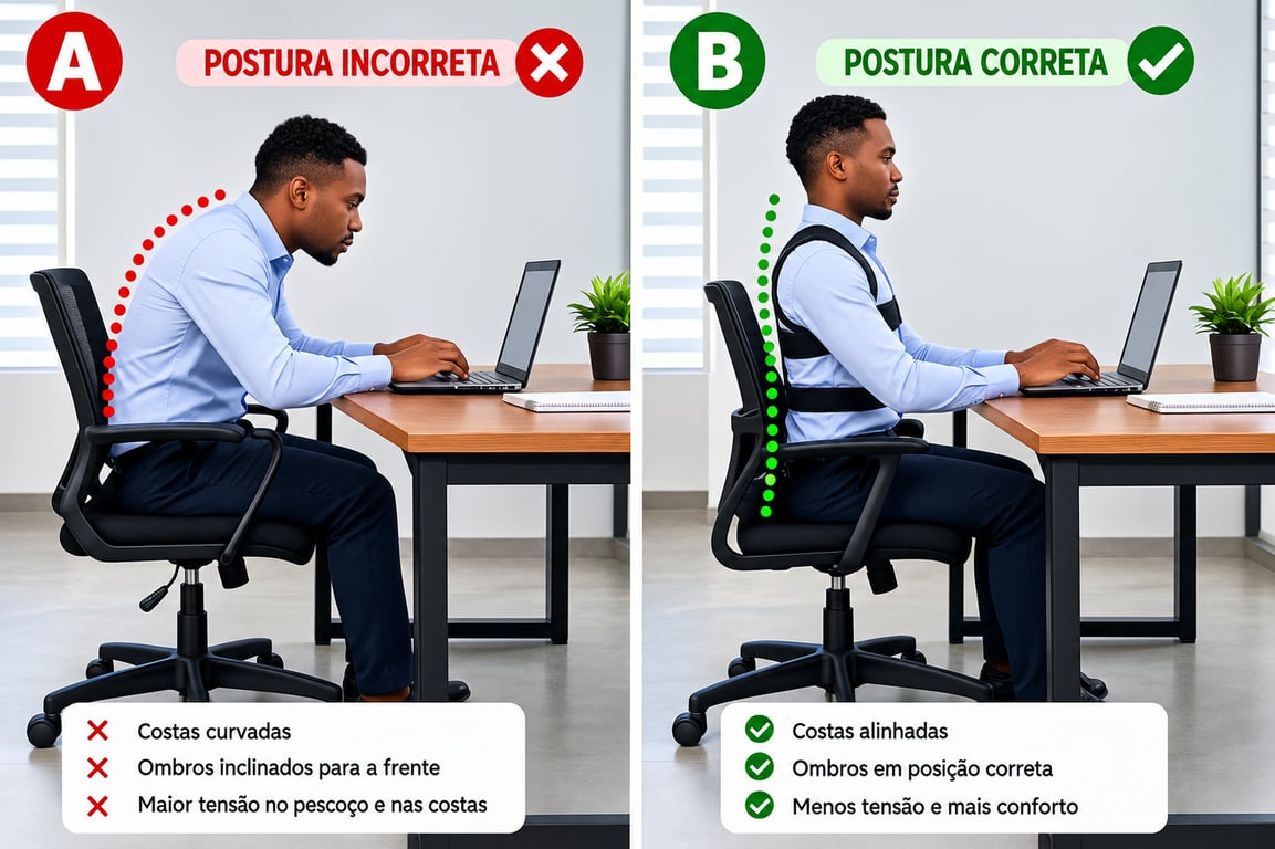 Corretor de postura ortopédico 