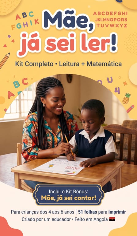 Mãe, Já Sei Ler! · Kit Completo de Leitura + Matemática 