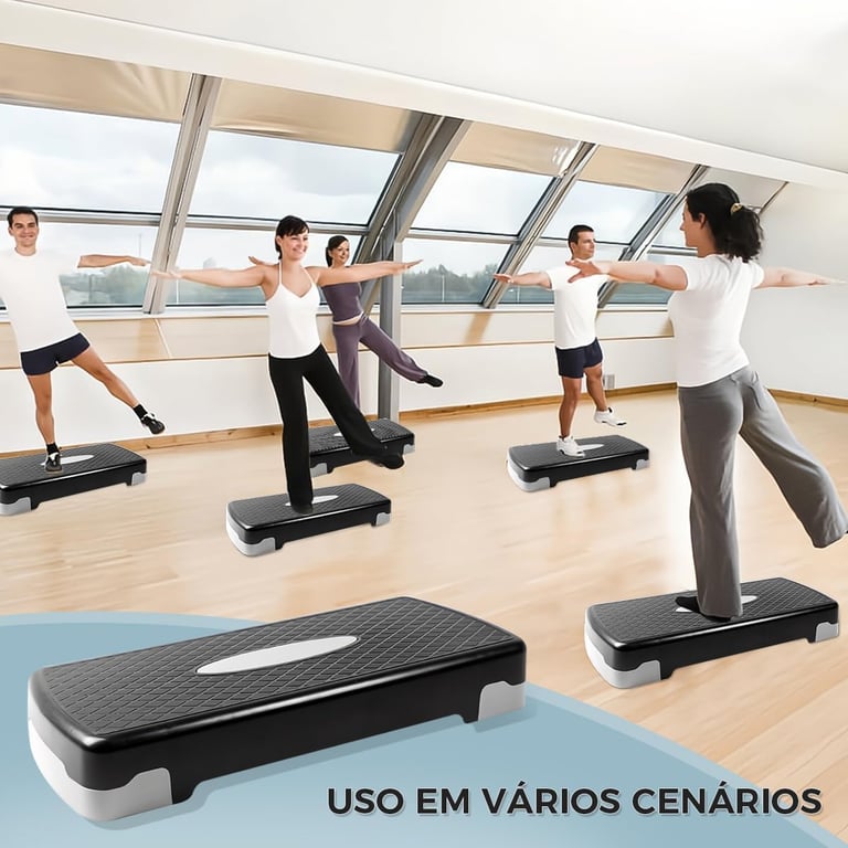 Step Academia Exercícios Funcional Ajustável Treino Fitness Ginastica
