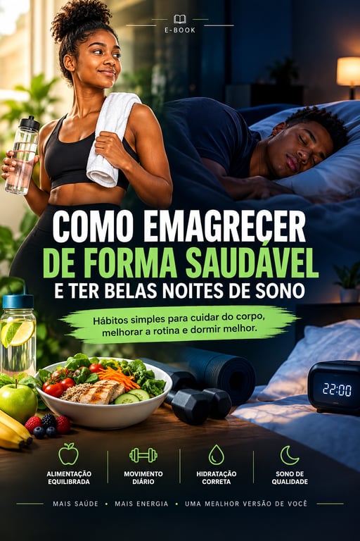 Como emagrecer de forma saudável e ter belas noites de sono.